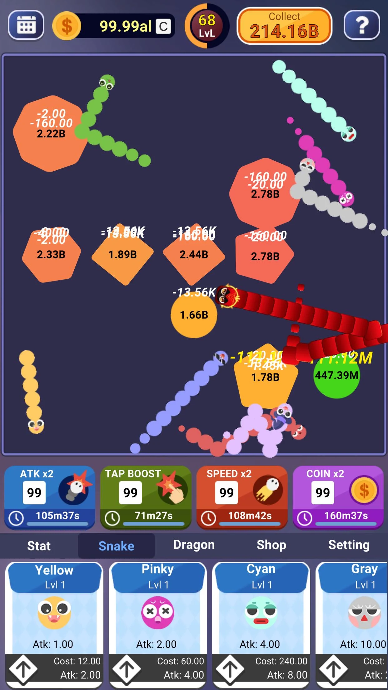 Idle Snakes - io games screenshot